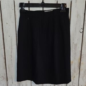 Giorgio Armani Elegant Black A-Line Skirt